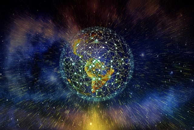 Illustration of the connected world
